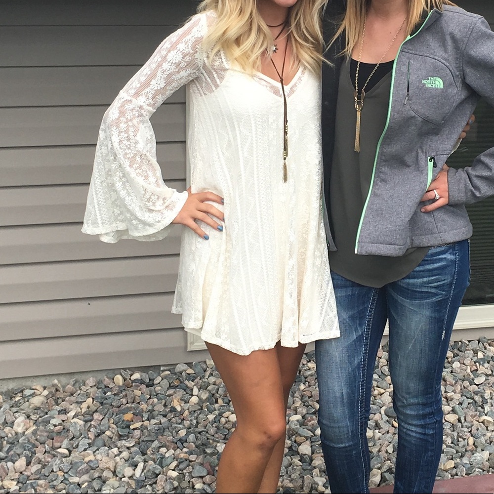 Cream lace dress